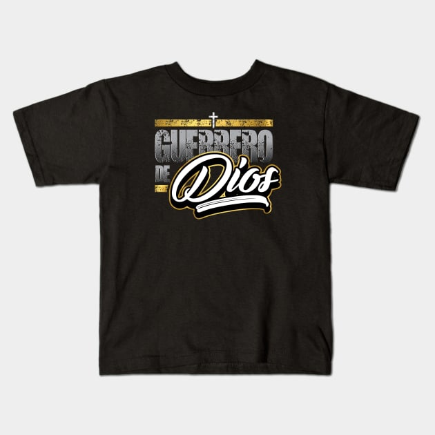 Guerrero de Dios Kids T-Shirt by razrgrfx